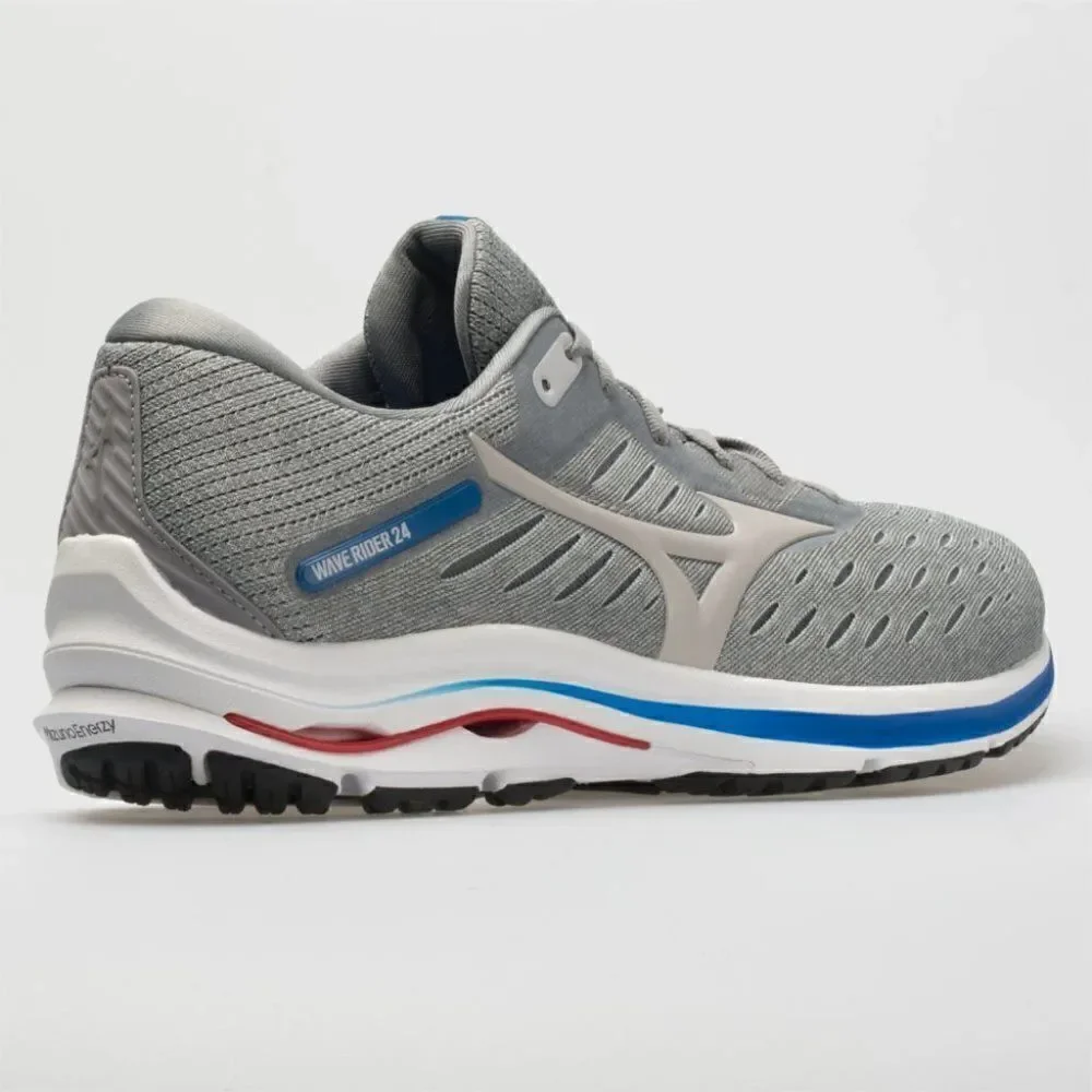 NEW in BOX MIZUNO WAVE RIDER 24 Grey Blue Red 7 US Women 37 EUR